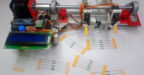 Arduino Resistor Reel Cutting Machine