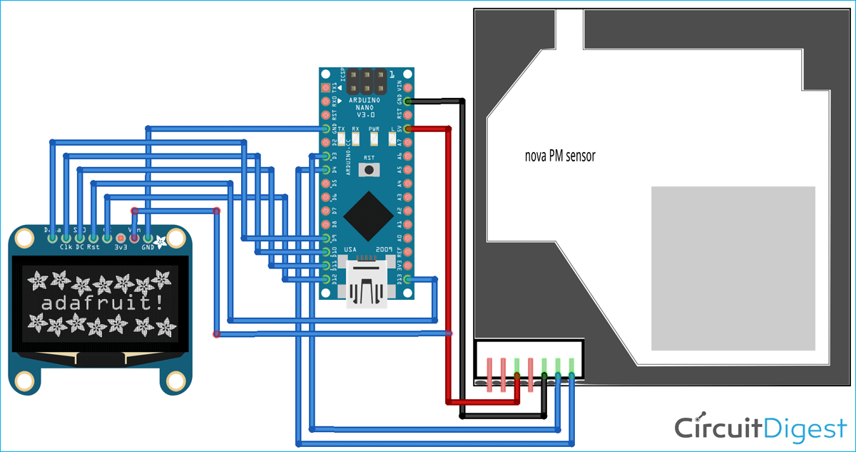 Air Quality Analyzer Circuit Diagram