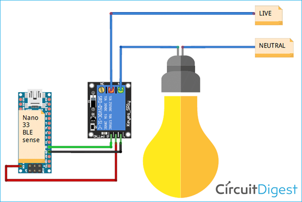 Arduino Home Automation Using Chirp Circuit diagram