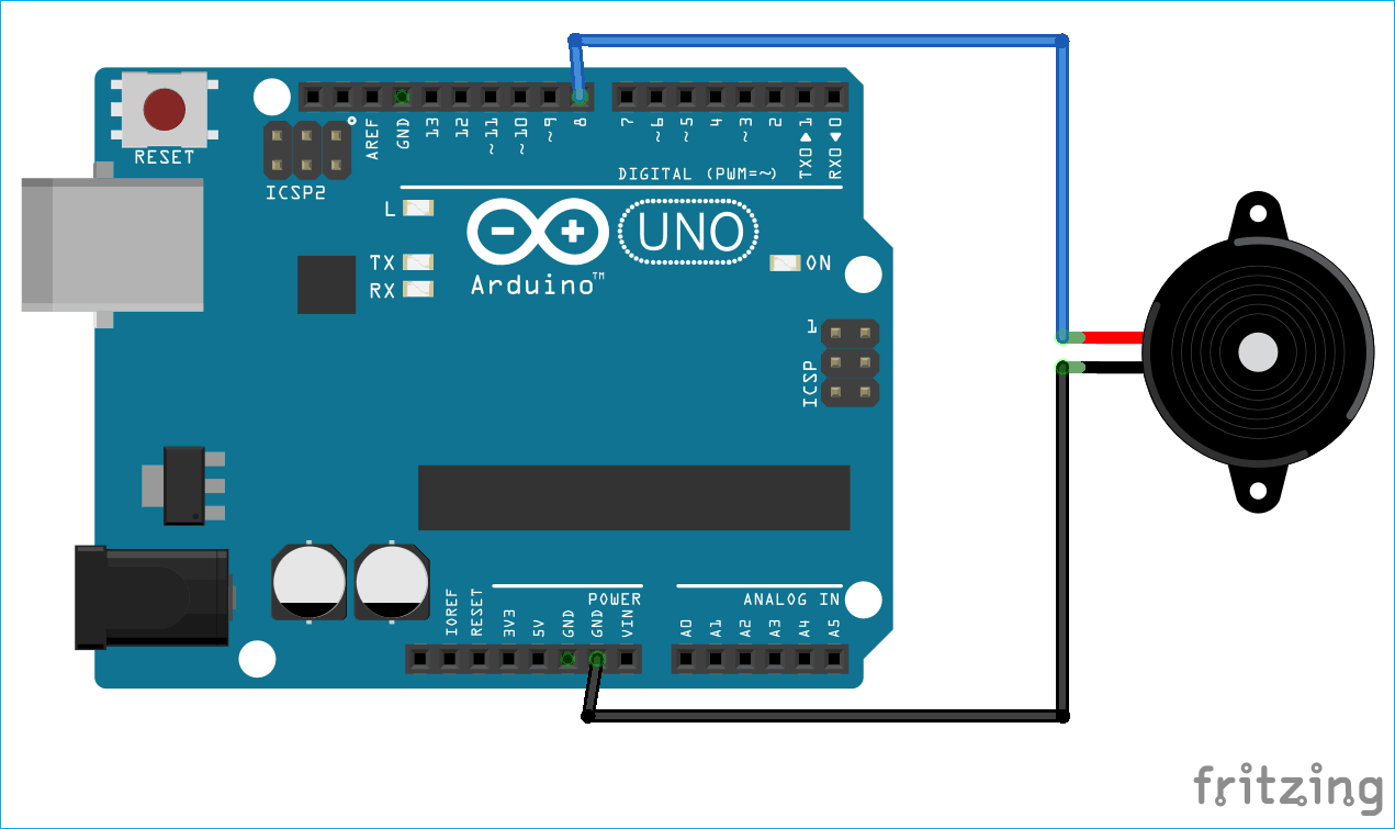 Arduino Morse code Generator Circuit Diagram