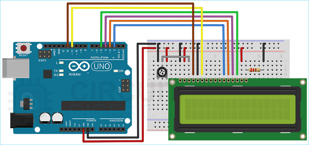 Interfacing 16x2 LCD with Arduino