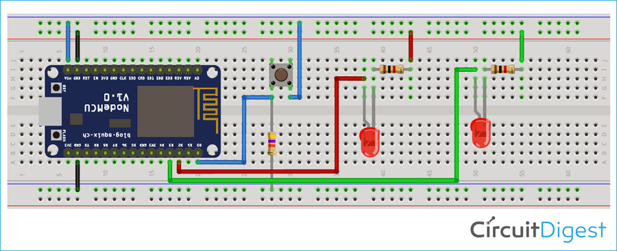 NodeMCU WiFi Manager Circuit Diagram