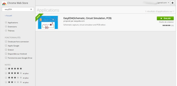 EasyEDA on Google Chrome