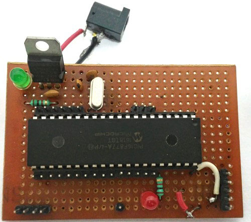 PERF baord for PIC Microcontroller tutorials