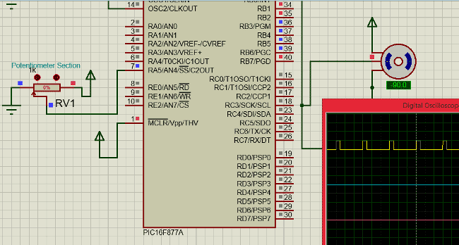 Servo-Motor-with-PIC-Microcontroller-proteus-simulation-1