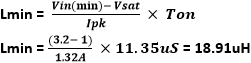 Calculating Inductor value