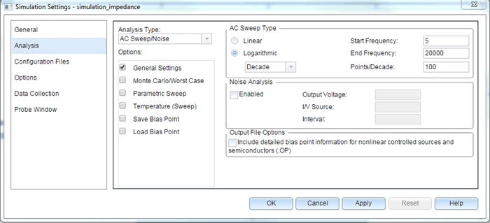 Configuration for Designing RLC Equivalent Speaker Circuit on Pspice