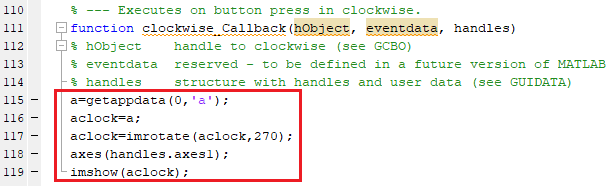 Image Processing Code for Rotating Image Clockwise