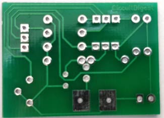 Lie Detector Circuit PCB back-side