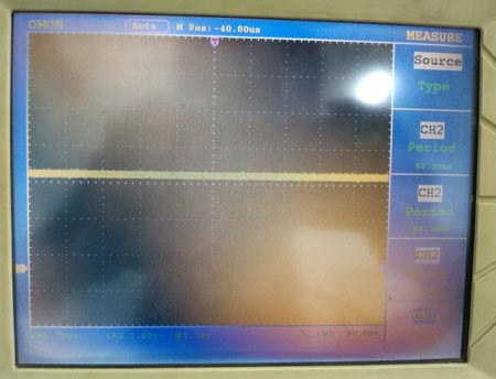 Oscilloscope Output of 3.7V to 5V Boost Converter Circuit