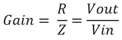 Output gain of High pass filter