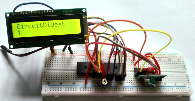 PIC to PIC Communication Receiver side Circuit Hardware