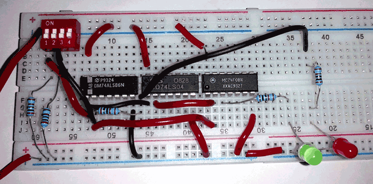 Practical Demonstration of Half Subtractor Circuit