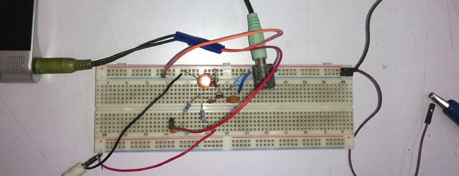 Single Transistor Audio Mixer Circuit Hardware