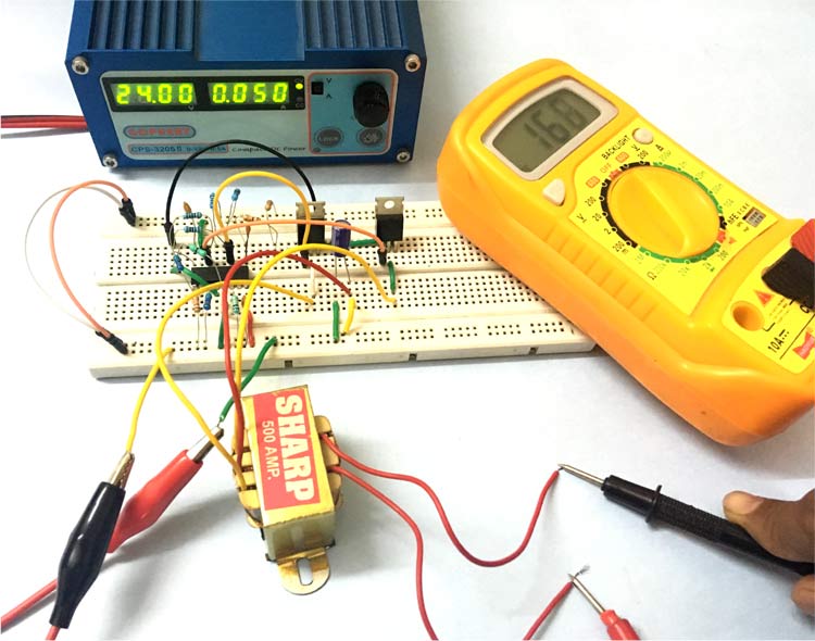 Solar Inverter Circuit in action