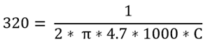 Solving Cut off frequency formula