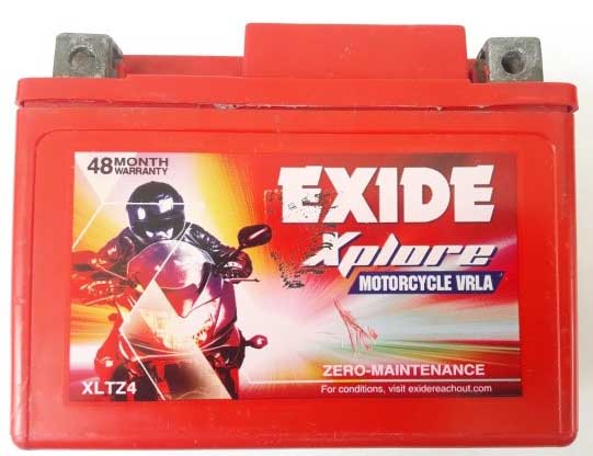 exide 12v battery model XLTZ4