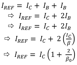 Base Current Formula for Current Mirror Circuit using Transistor