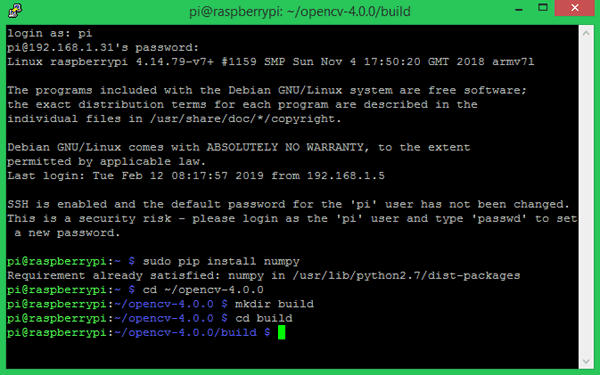 Compile OpenCV Library for Installing OpenCV on Raspberry Pi using CMake