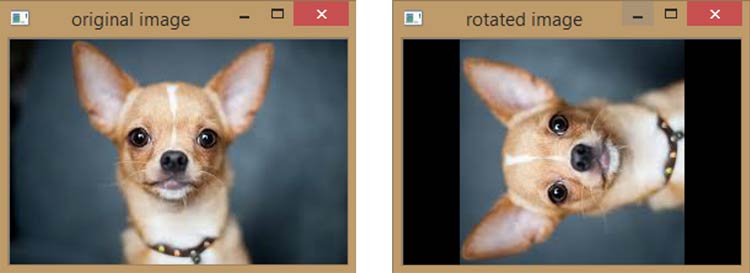 Original Image to Rotated Image using Python OpenCV