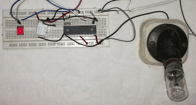 Testing Light using Touch Sensor and 8051 Microcontroller