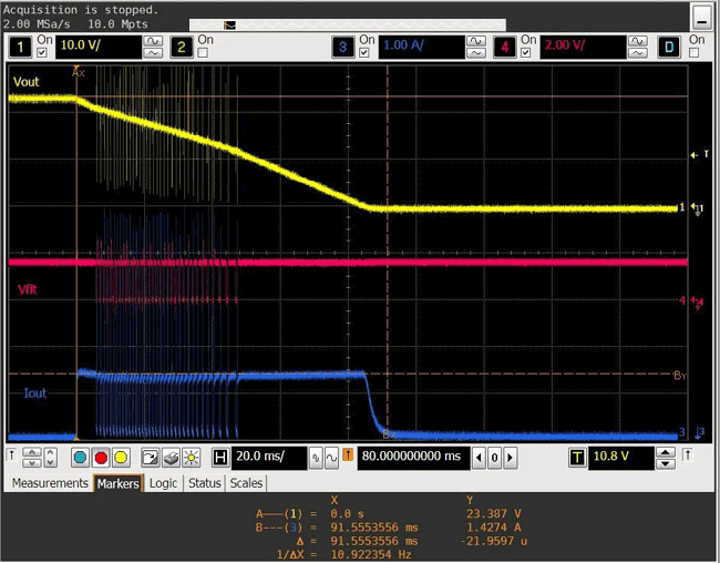 Thermal Intervention with Very High Capacitive Load in IPS4260L