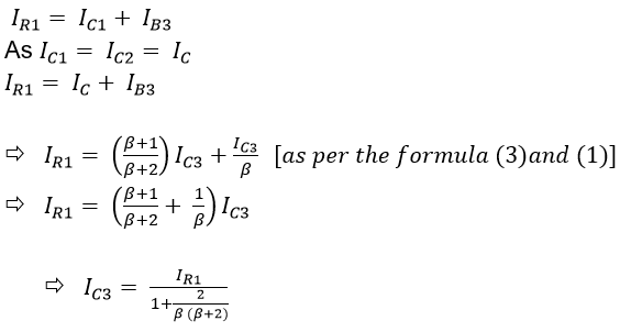 Wilson Current Mirror Circuit Calculation