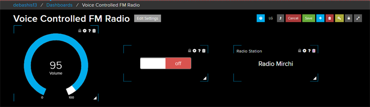 Voice Controlled FM Radio using Adafruit