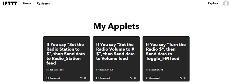 IFTTT Applets