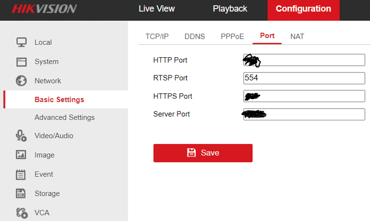 RTSP Streaming Setup