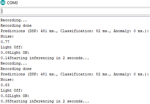 Speech Recognition Serial Monitoring