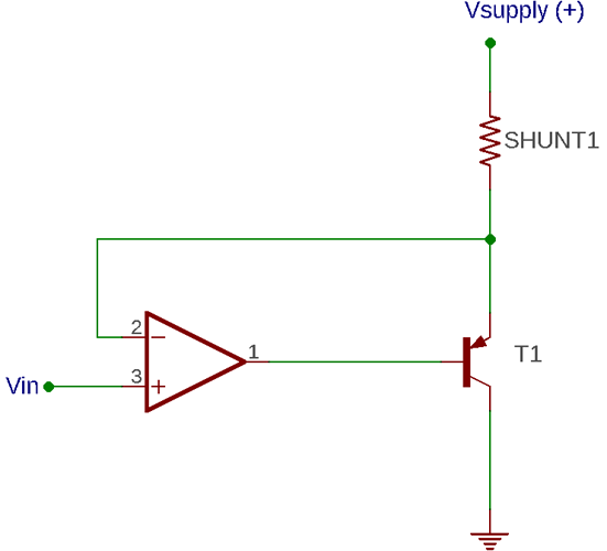 Voltage controlled current sink