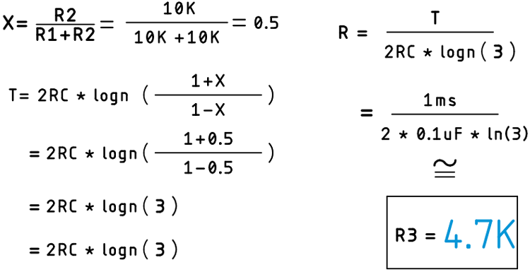 Astable Multivibrator Circuit Calculations