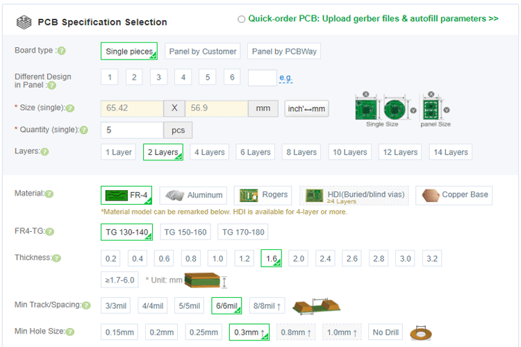 PCBWay PCB Quote