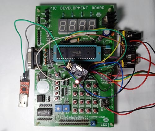 PIC18F6K22 based SPI Communication Board