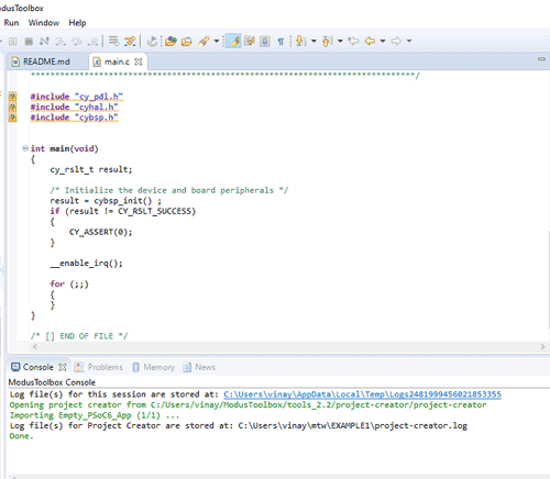 PSoC6 Syntex