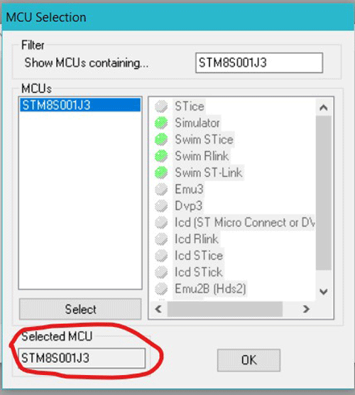 Programming STM8S001J3