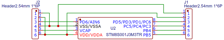 STM8S001J3 Schematic