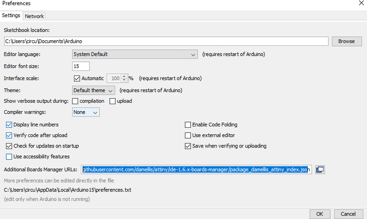 Setting up Arduino IDE