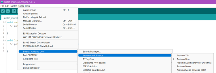 Arduino IDE Board Manager