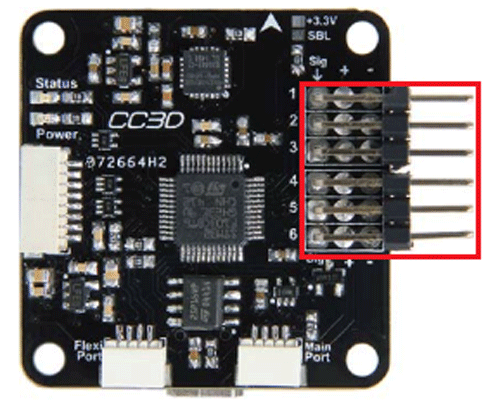 CC3D Board Pinout