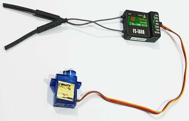 Interfacing SG90 Servomotor with FS-iA6B Receiver