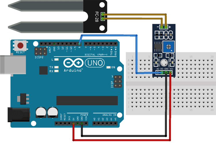 Interfacing Soil Moisture Sensor with Arduino