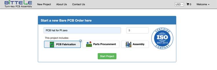 Ordering PCBs from 7PCB