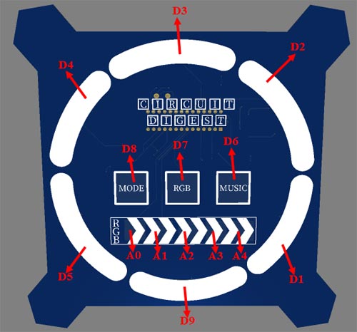 Touch Capacitive Light Panel PCB