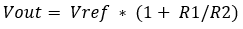 output voltage of the booster