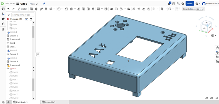 3D Printed Part Top