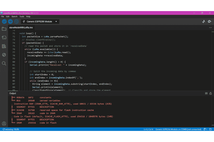 AI Threat Detection Arduino IDE Code