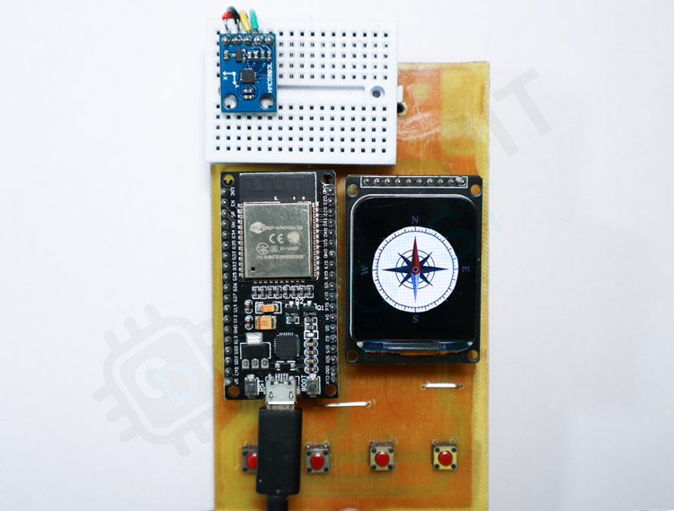 Circuit for Interface Magnetic sensor with ESP32