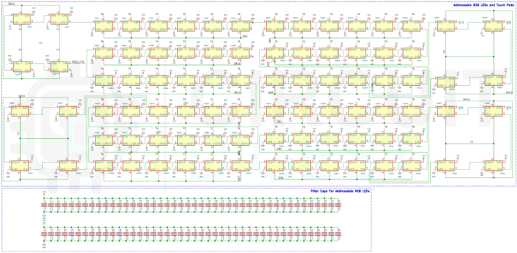 Digital Ludo Board LEDs Schematics